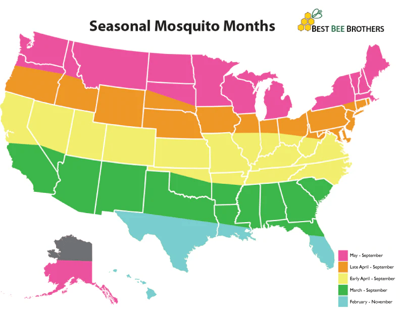 Seasonal Mosquito Pressure in the U.S.